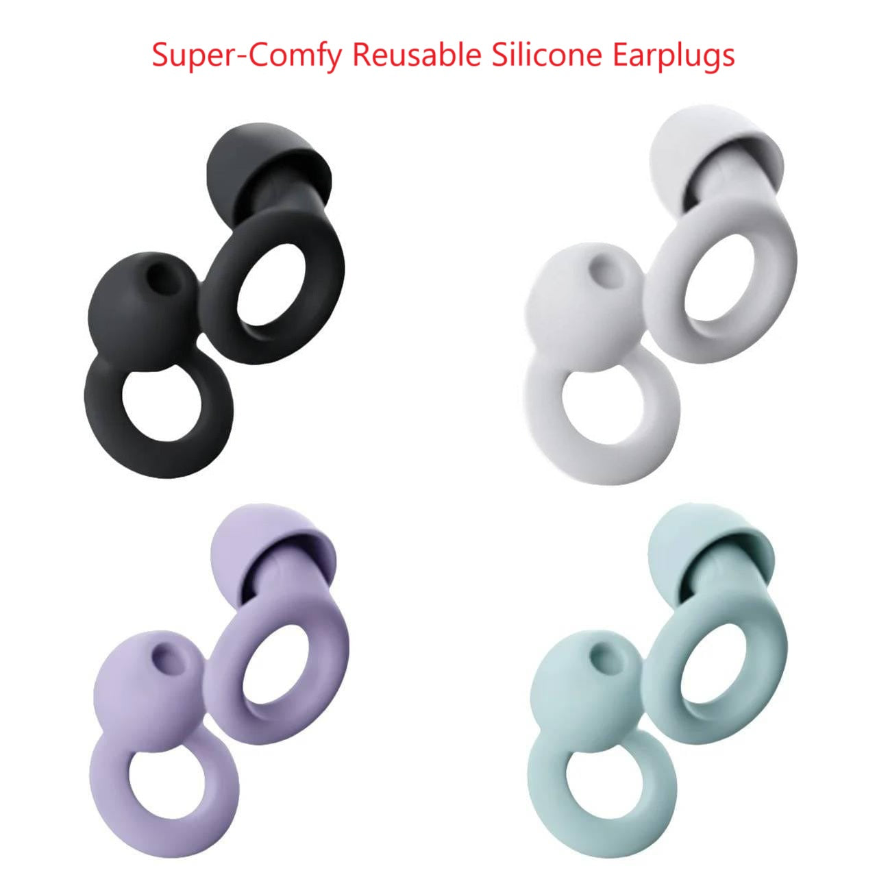 Super-Comfy Reusable Silicone Earplugs